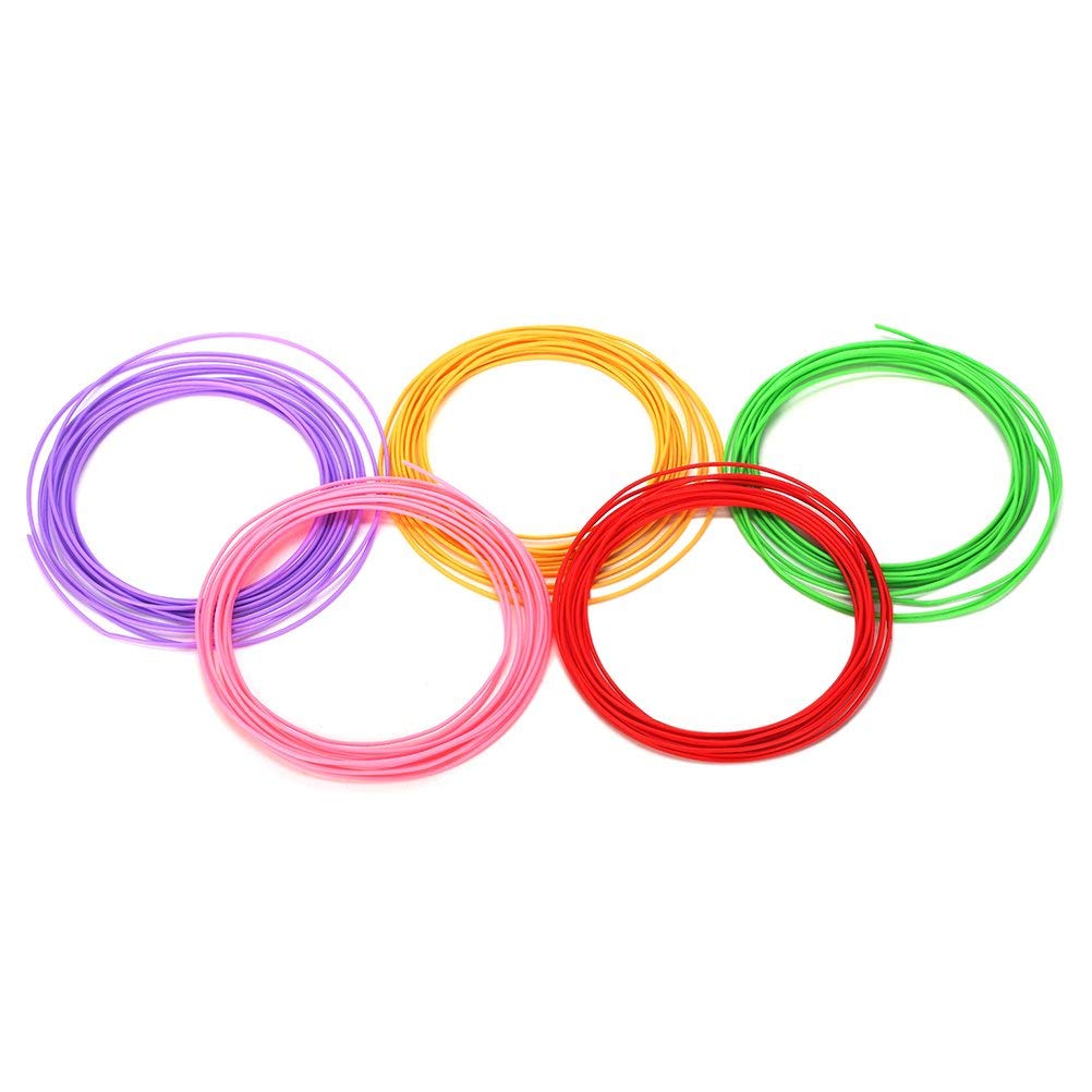 3IDEA PLA 3D PRINTING FILAMENTS MULTI - COLOUR 1.75MM, SET OF 5 (EACH FILAMENT 5 METERS)