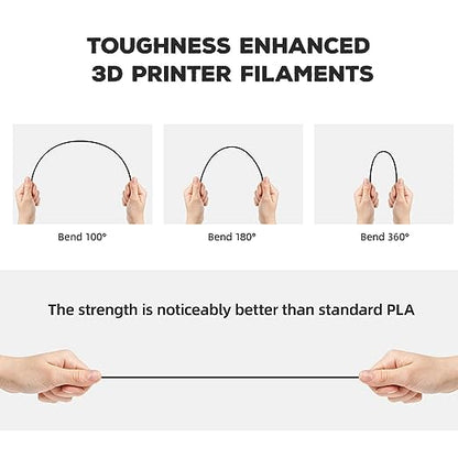 FLASHFORGE PLA 3D PRINTING FILAMENT BLACK 1.75MM, NET WEIGHT-1KG