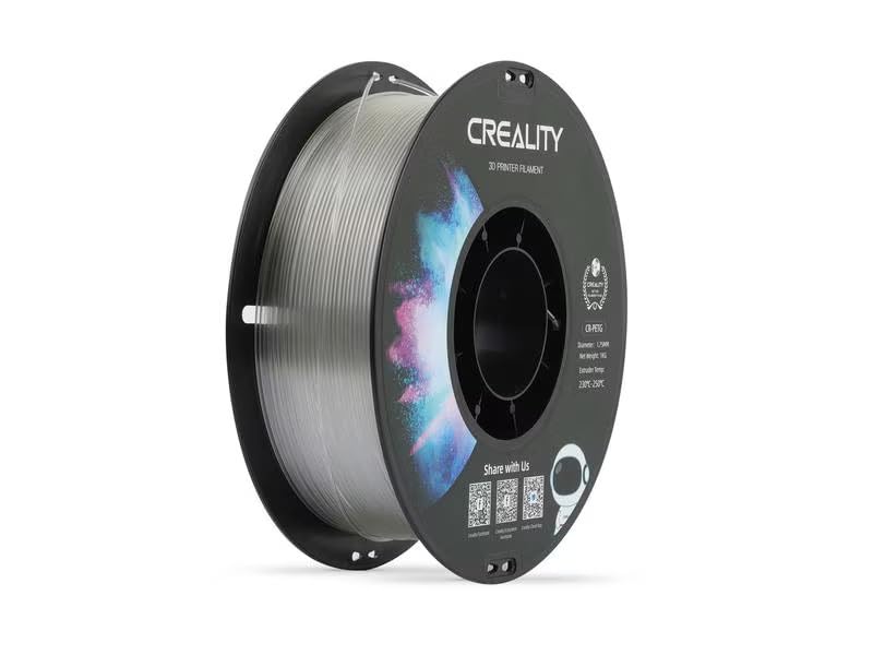 CREALITY PETG 3D PRINTING FILAMENT TRANSPARENT, 1.75MM, NET WEIGHT-1KG