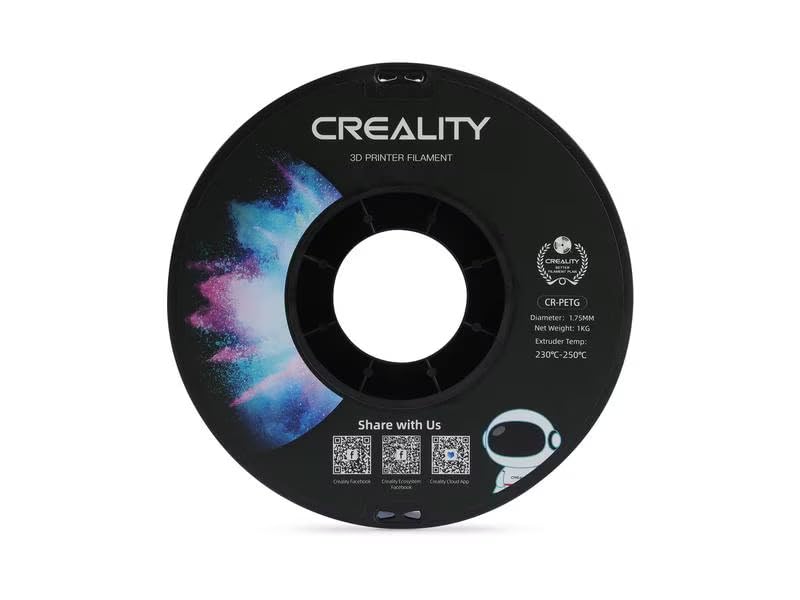 CREALITY PETG 3D PRINTING FILAMENT TRANSPARENT, 1.75MM, NET WEIGHT-1KG