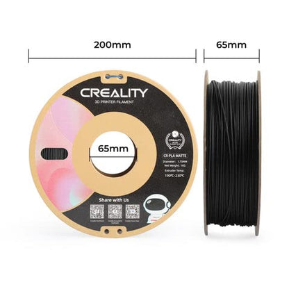 CREALITY PLA 3D PRINTING FILAMENT BLACK MATTE, 1.75MM, Net Weight-1kg