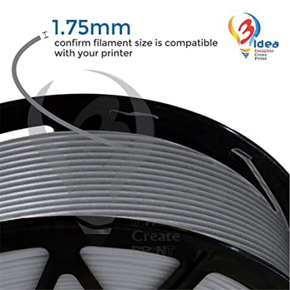 3idea ABS 3D Printing Filaments Grey 1.75mm,Net Weight-1kg