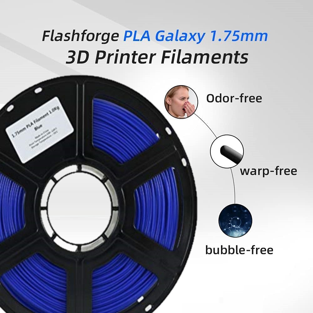 FLASHFORGE PLA 3D PRINTING FILAMENT MATTE BLUE, 1.75MM, NET WEIGHT-1KG