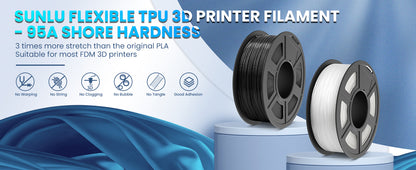 Flashforge TPU 95 A 3D Printing Filament White 2.85mm