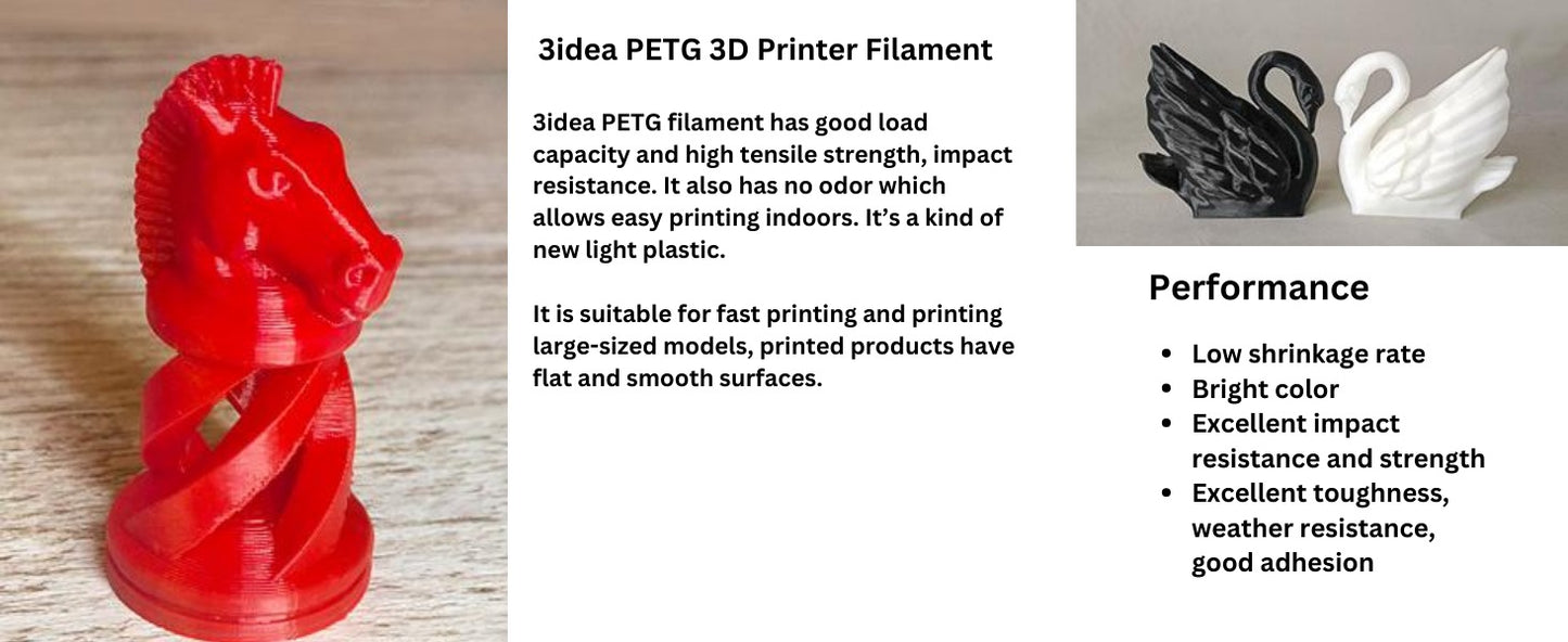 3IDEA PETG 3D PRINTING FILAMENTS YELLOW 1.75MM