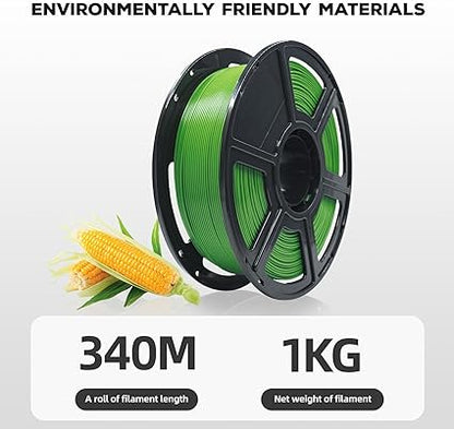 Flashforge PLA 3D Printing Filament Matte Green, 1.75MM, Net Weight-1KG