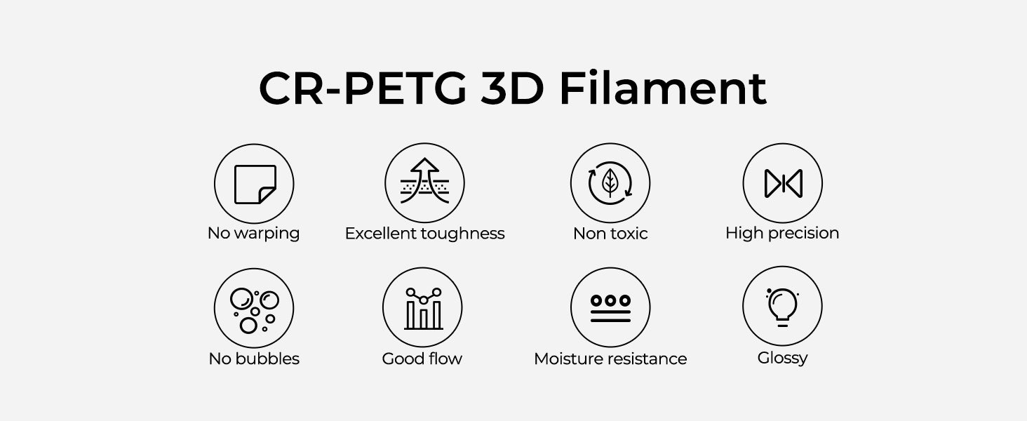 CREALITY PETG 3D PRINTING FILAMENT WHITE