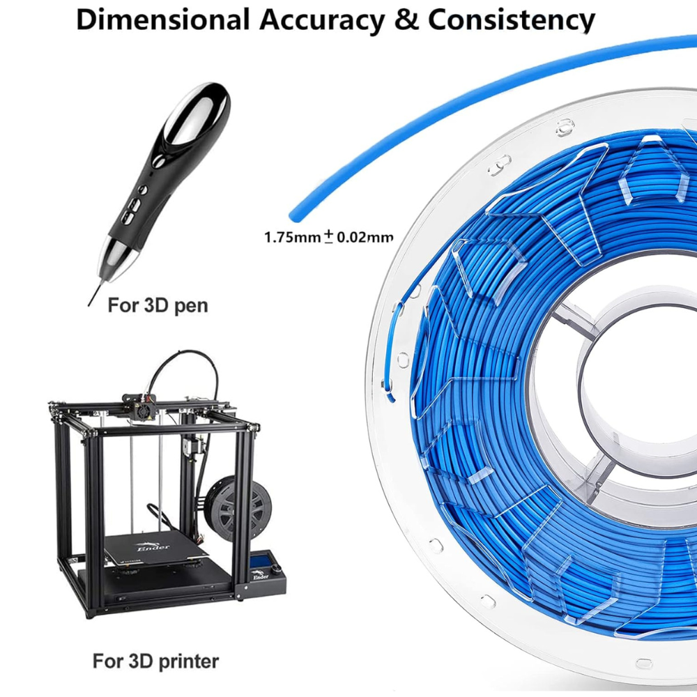 Creality ABS 3D Printing Filament Blue ,1.75mm,Net Weight-1kg