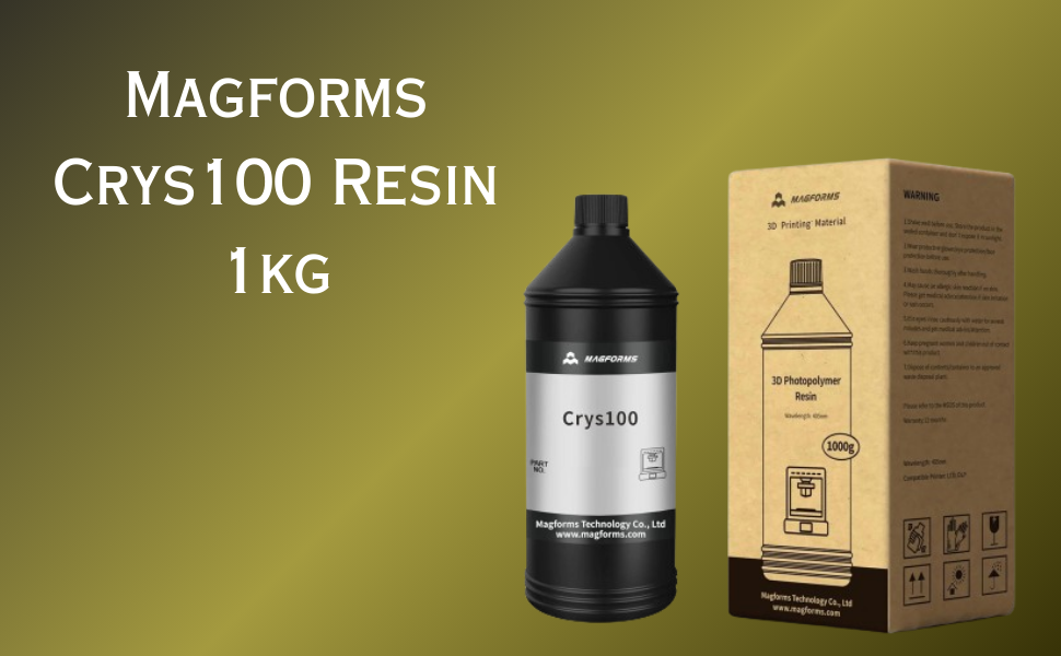 MAGFORMS CRYS100 GREEN RESIN