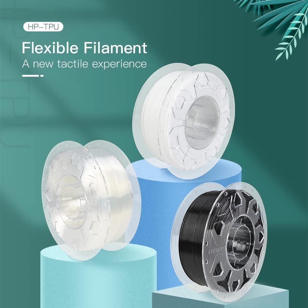 Creality TPU 3D Printing Filament Transparent, 1.75MM, Net Weight-1KG