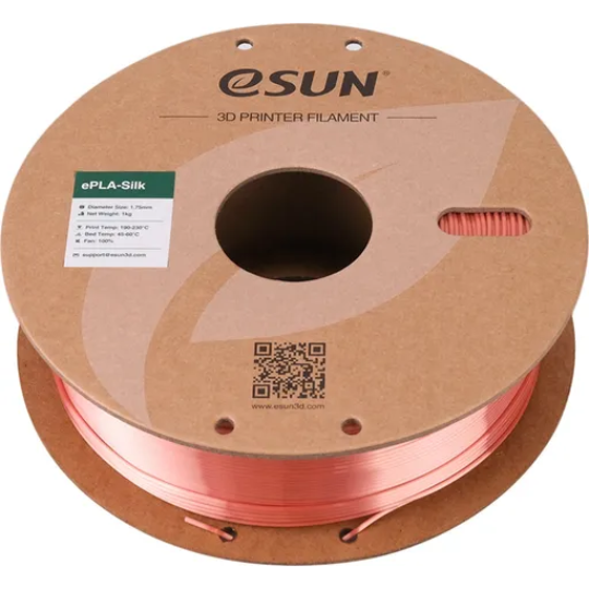 eSUN Silk PLA 3D Printing Filament Rose Gold,1.75mm, Net Weight-1kg