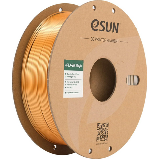 eSUN Silk-PLA Magic 3D Printing Filament Gold+Silver, 1.75MM, Net Weight-1KG