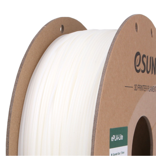 eSUN ePLA Lite 3D Printing Filament White,1.75mm, Net Weight-1kg