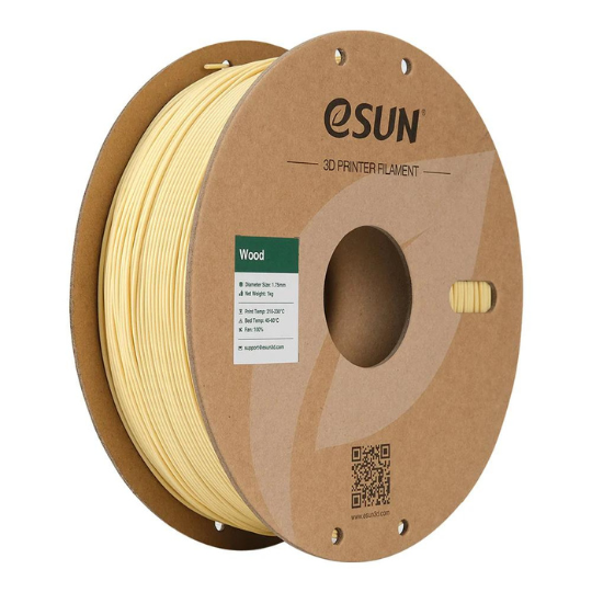 eSUN PLA Wood 3D Filament Natural