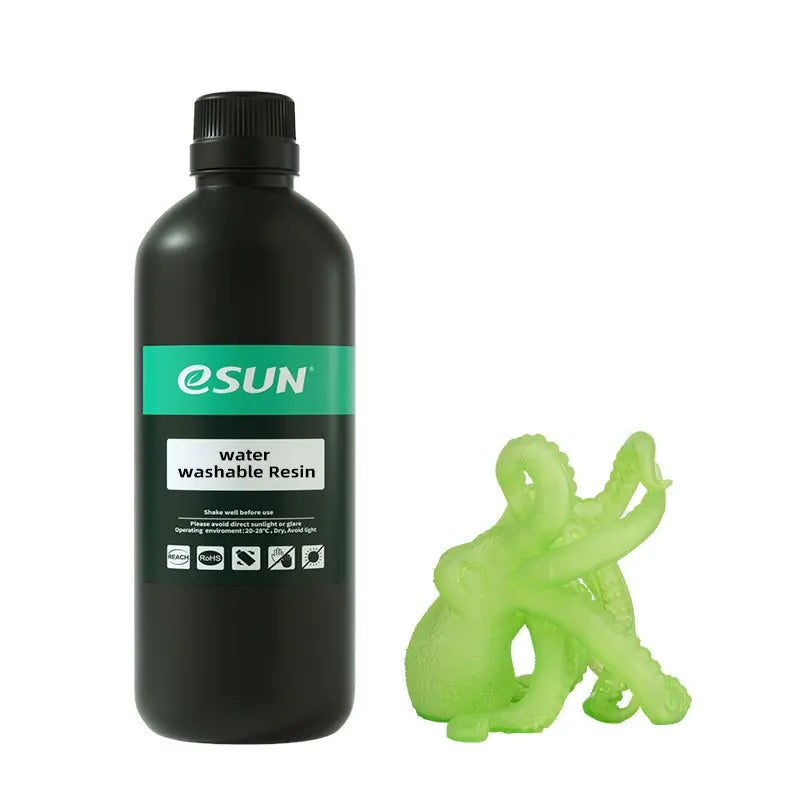 ESUN Water Washable Resin, Transparent Green, 0.5kg