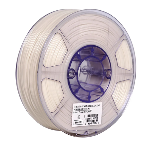 eSUN ePA12 3D Printing Filament white,1.75mm,Net Weight-1kg