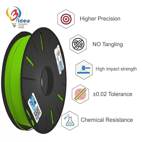 3IDEA ABS 3D PRINTING FILAMENTS GREEN 1.75MM,NET WEIGHT-1KG